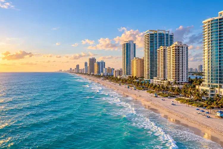 Hollywood Beach al atardecer