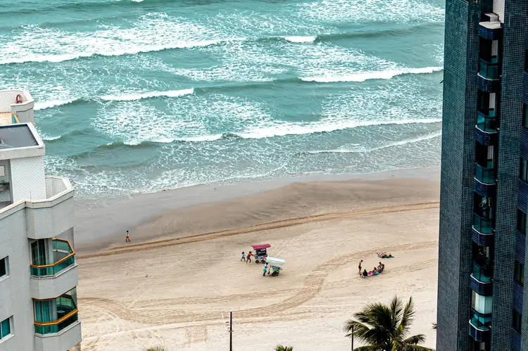 Vista a la playa desde el balcón